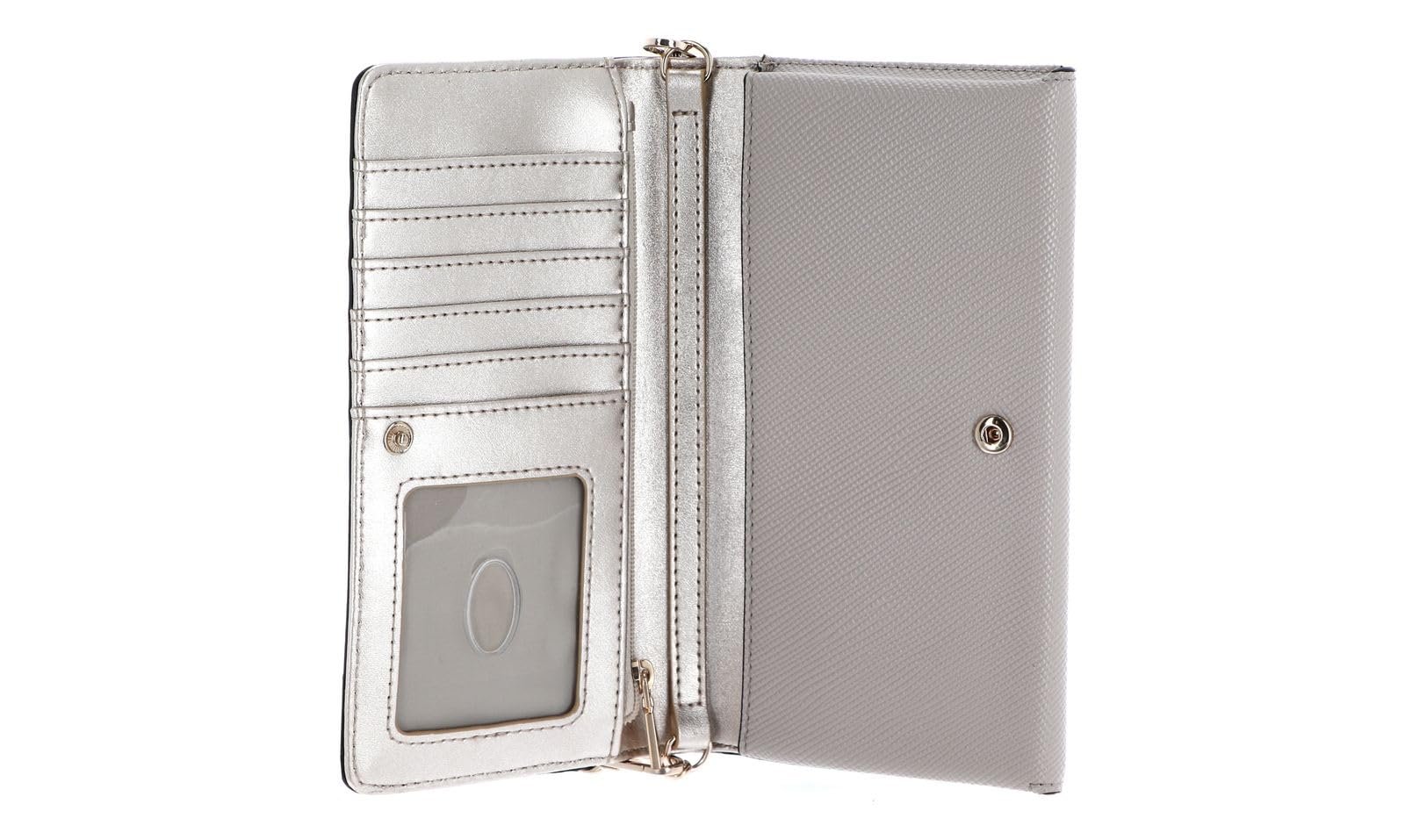 Гаманець GUESS Laurel SLG Crossbody Flap Wrist Taupe, сірий, фото №2