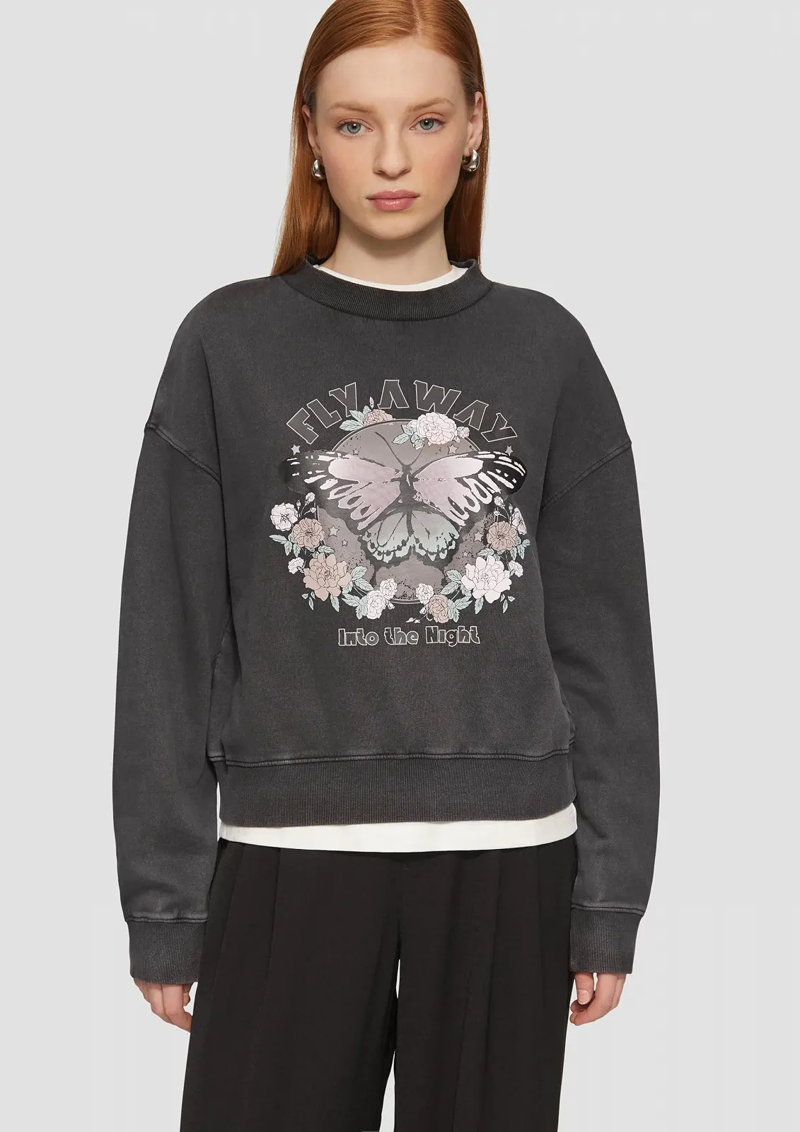 Толстовка QS С принтом спереди, фото №2