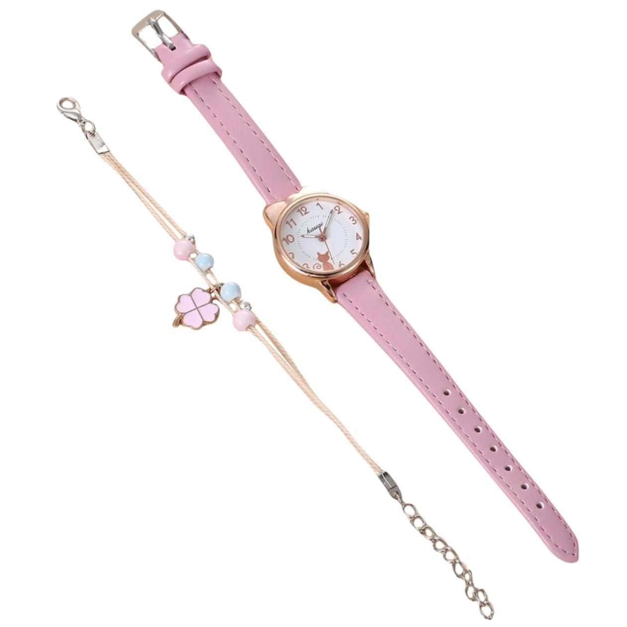 Наручные часы LIFKOME Кошачьи часы Игрушка Маленький для женщин Браслеты-сюрпризы Часы для мужчин Светящиеся наручные часы для женщин Женские наручные часы Женские модные часы PU, Как показано, фото №1