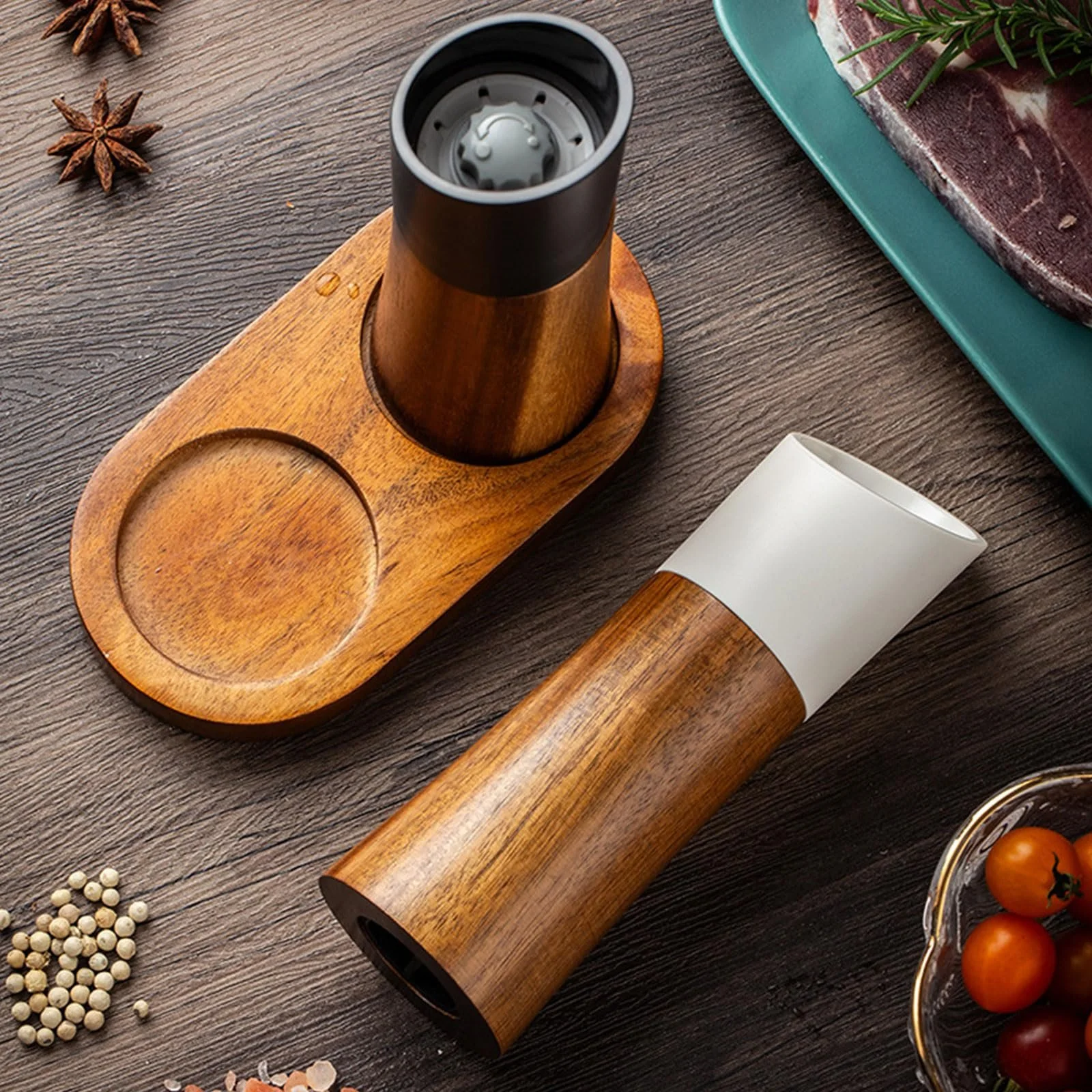 Млин для солі та спецій Дерев'яний з регульованим помелом, фото №3 Млин для солі та спецій Дерев'яний з регульованим помелом, фото №3