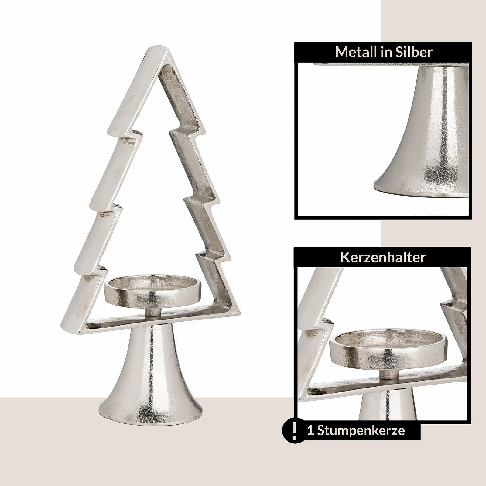 Підсвічник EGLO LIVING Mukayle 34 см срібло, фото №5 Підсвічник EGLO LIVING Mukayle 34 см срібло, фото №5