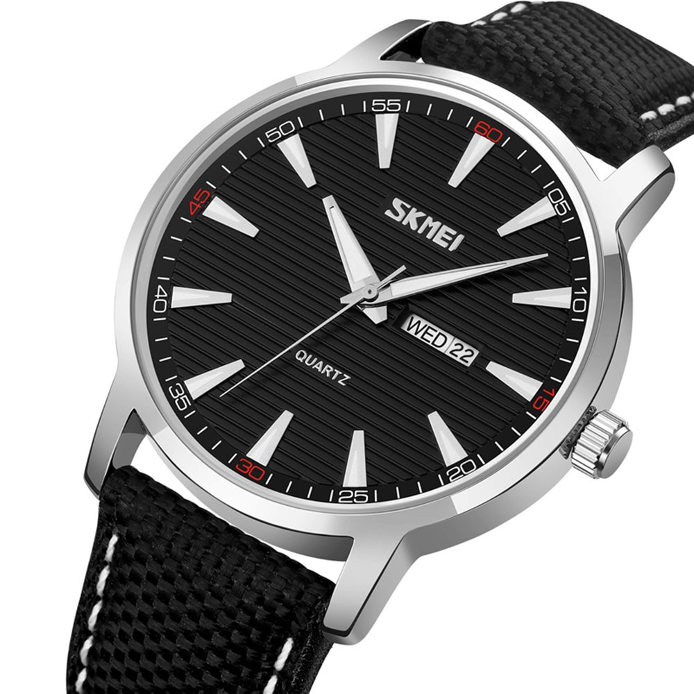 Годинник Skmei 9303SIBK Silver-Black, фото №2