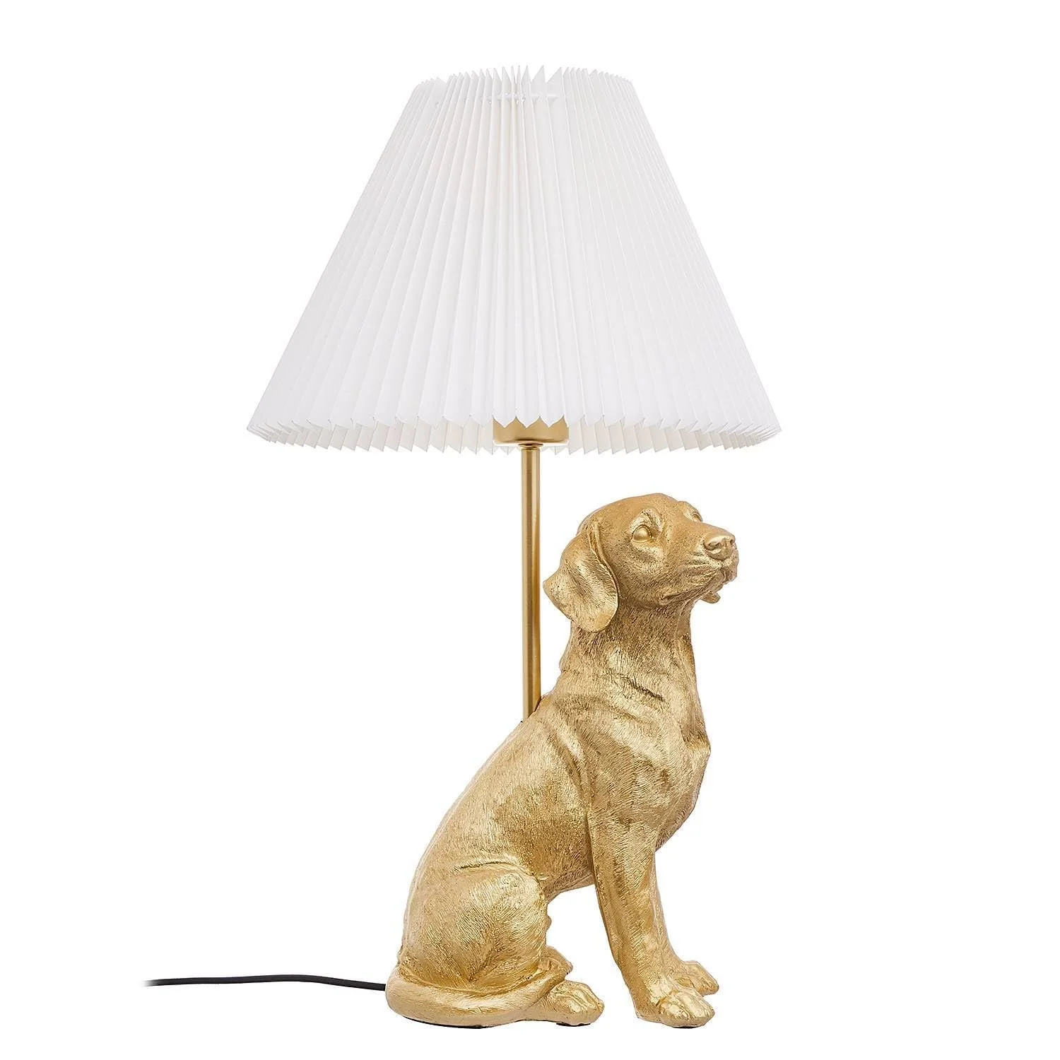 Настільна лампа BUTLERS EL Bello Пес Золотистий/Білий, фото №5