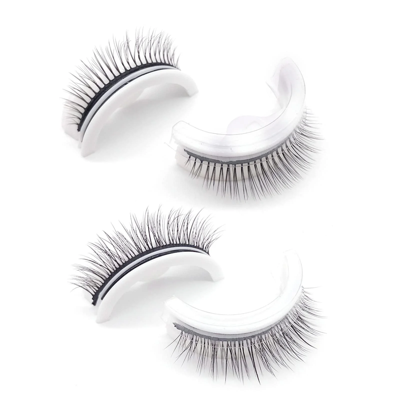 Накладные ресницы MULAIDI Многоразовые самоклеящиеся Естественный вид Короткие с подводкой, фото №4