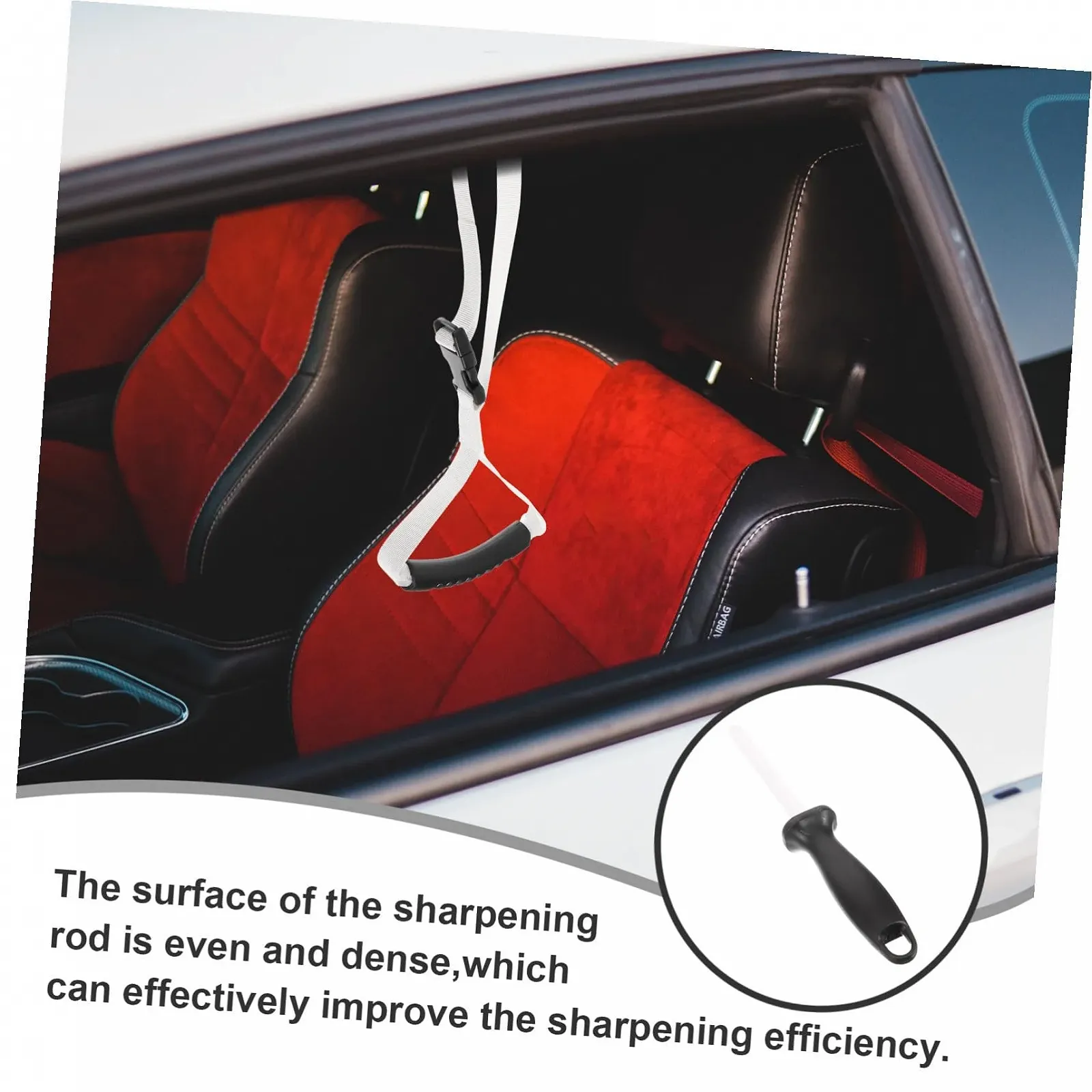 Керамический мусат для ножей Homoyoyo с эргономичной ручкой многофункциональный, фото №5