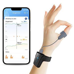 Портативний монітор сну та пульсоксиметр Viatom Checkme O2 Чорний - Фото 1