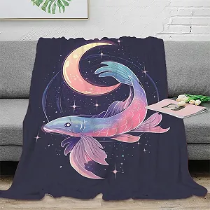 Покривало Luminous Fish М'яка Пухнаста Тепла Покривало 3D для Дивану 200x230см synthetic.ua - Фото 1