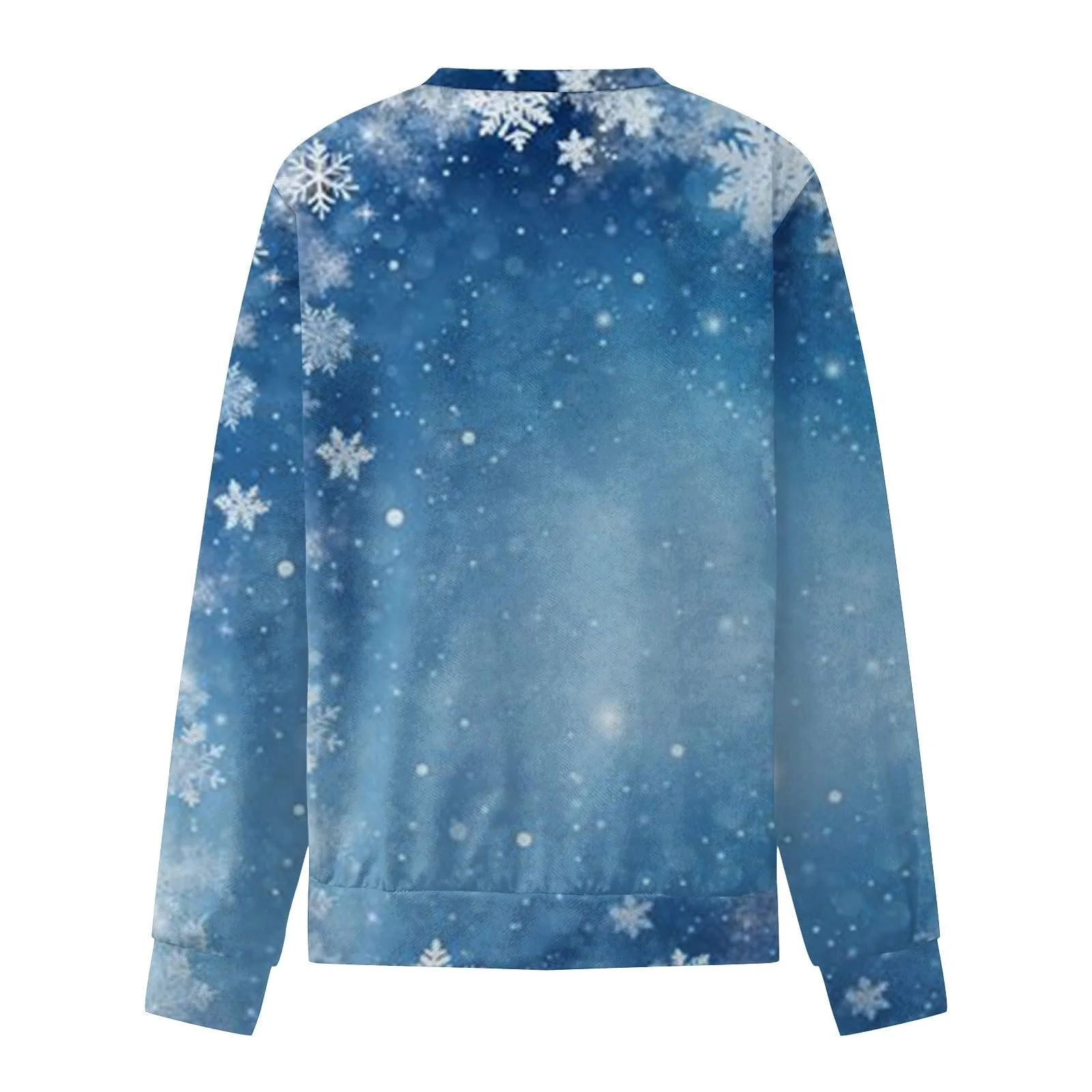 Праздничная рождественская толстовка Cosy Look, женская рождественская толстовка, пуловер с круглым вырезом, рубашка с длинными рукавами, осенние топы Dz Sweatshirt, фото №2