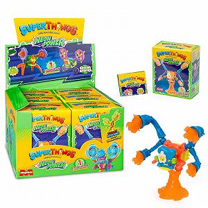 Фигурки Superthings Neon Power Series, полная коллекция из 6 экзоскелетов. Каждая коробка содержит 1 экзоскелет + 1 SuperThing + 1 контрольный список - Фото 1
