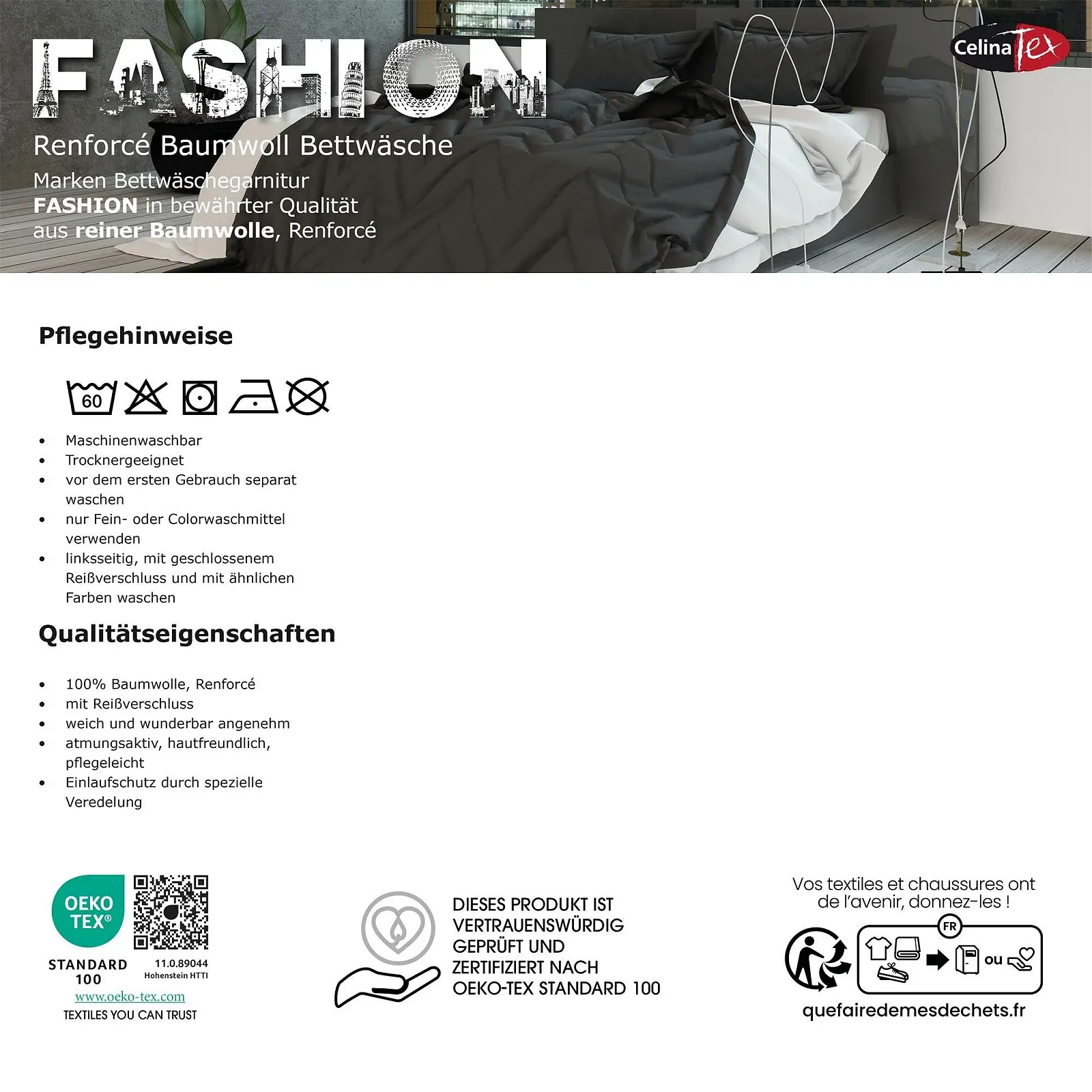 Постільна білизна CelinaTex Fashion Davia Stripes 135x200 см 2 предмети бавовна renforcé з блискавкою наволочка 80x80 см бірюзово-біло-зелена, фото №2