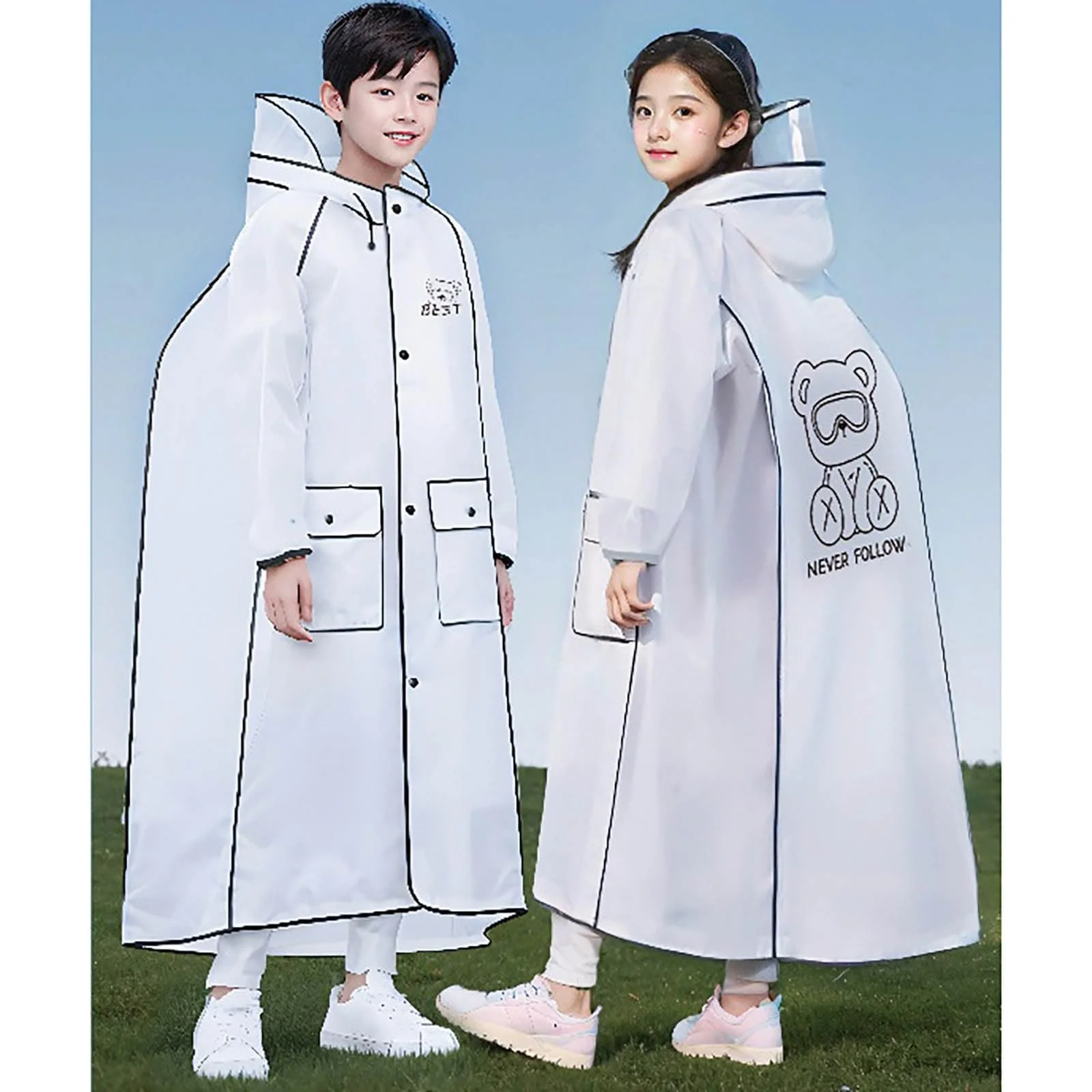 Дощовий плащ для дітей Багаторазовий, фото №2