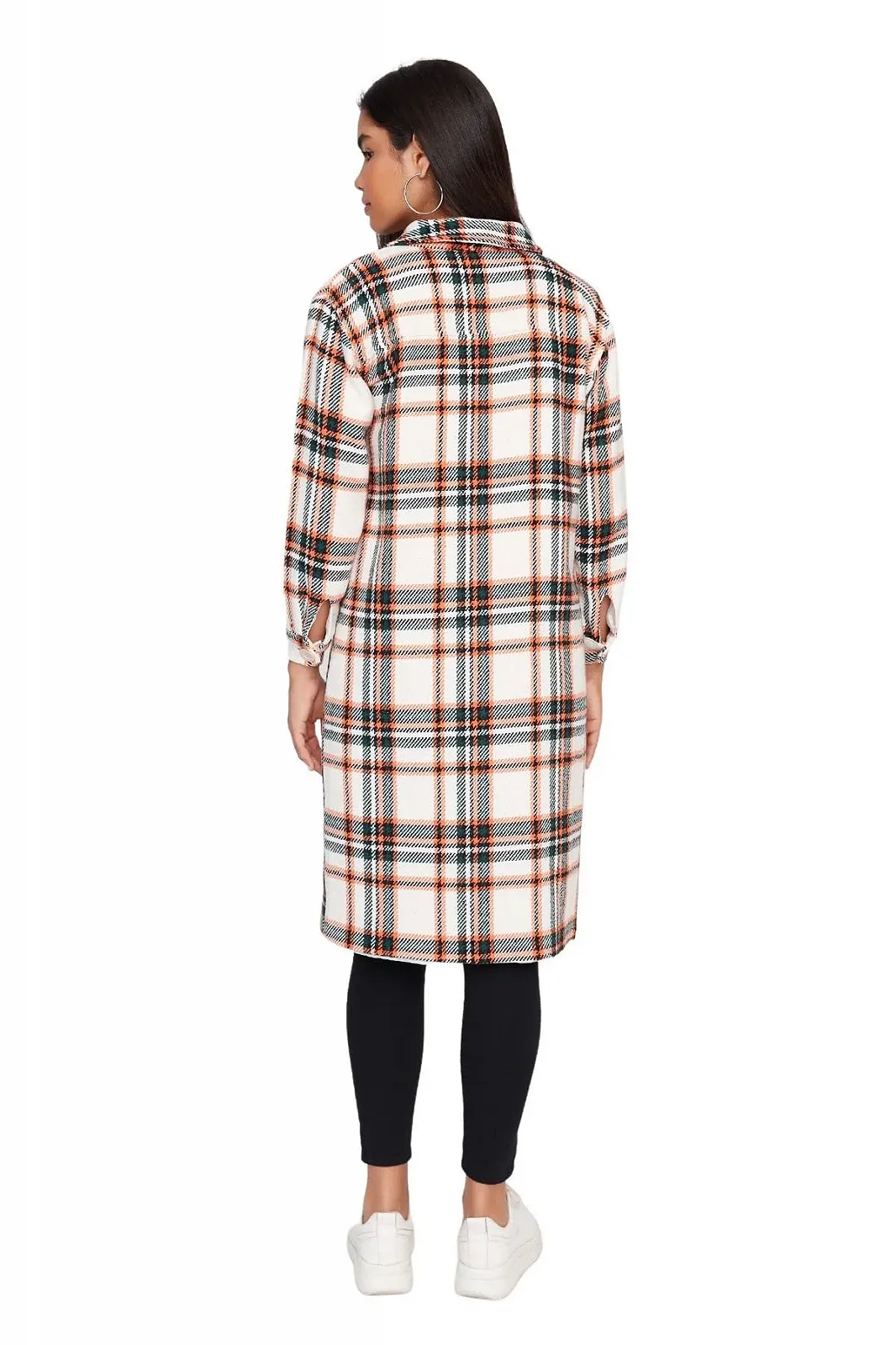 Женская зимняя куртка в клетку TRENDYOL Modest Regular Basic, фото №5 Женская зимняя куртка в клетку TRENDYOL Modest Regular Basic, фото №5