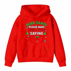 Худи Y2K Meme с длинными рукавами и 67 узорами, удобные свитшоты, уличный свитшот, повседневный джемпер для мальчиков и девочек - Фото 1