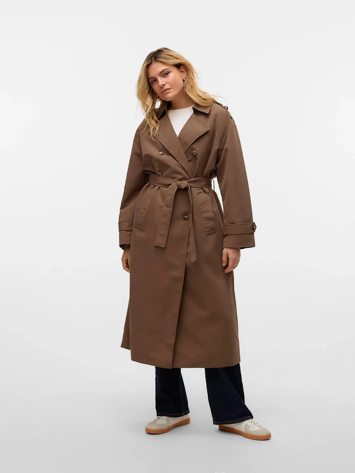 Тренчкот VERO MODA Vmchloe Long Trenchcoat Ga Noos, фото №5 Тренчкот VERO MODA Vmchloe Long Trenchcoat Ga Noos, фото №5