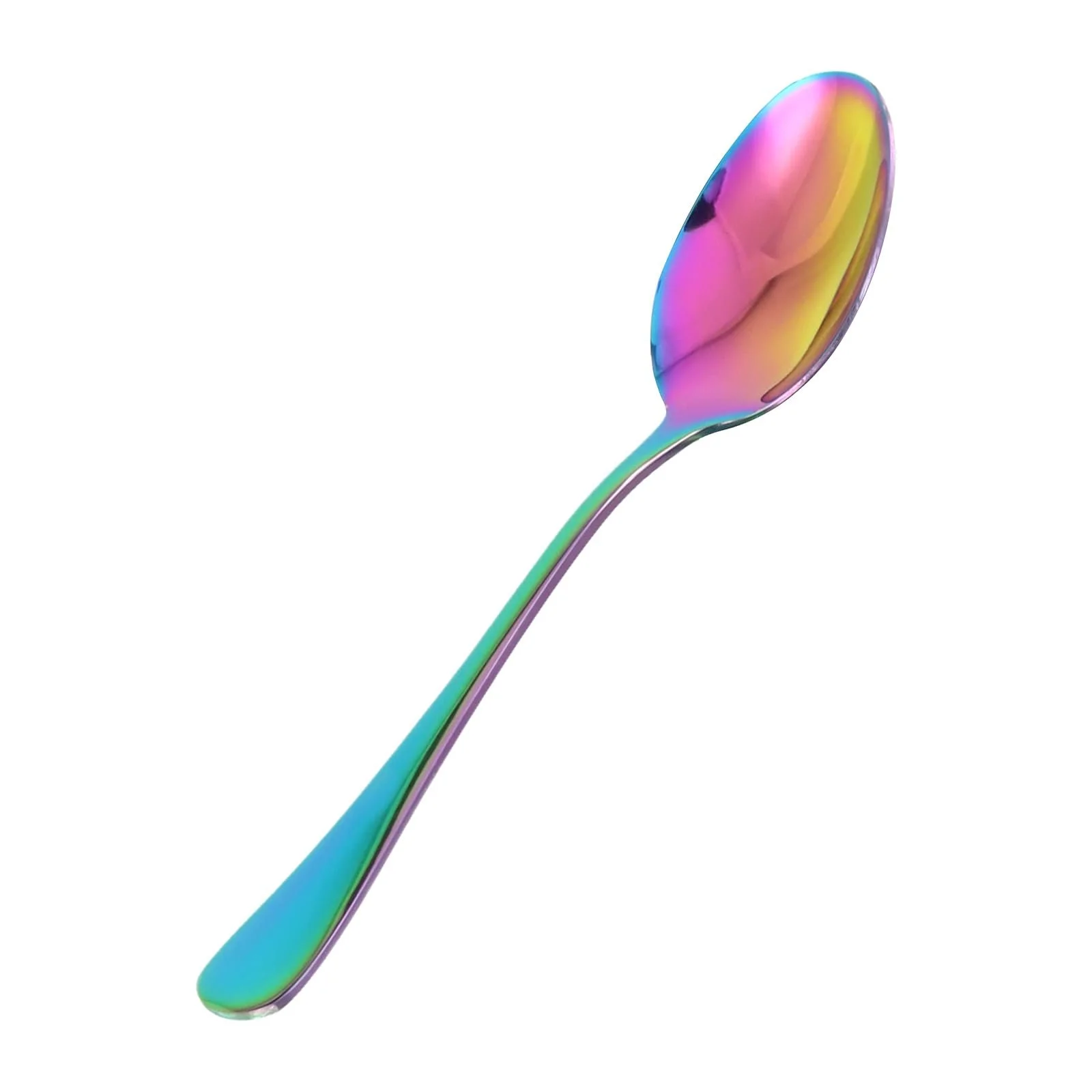 Ложка чайная Rainbow, 135 см, нержавеющая сталь, с цветным титановым покрытием 25 шт в упаковке, фото №5