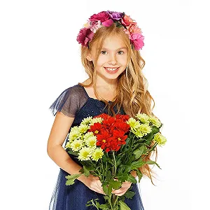 Обруч для волосся з трояндами Healeved, рожевий, 18 x 12 x 7 см synthetic.ua - Фото 1