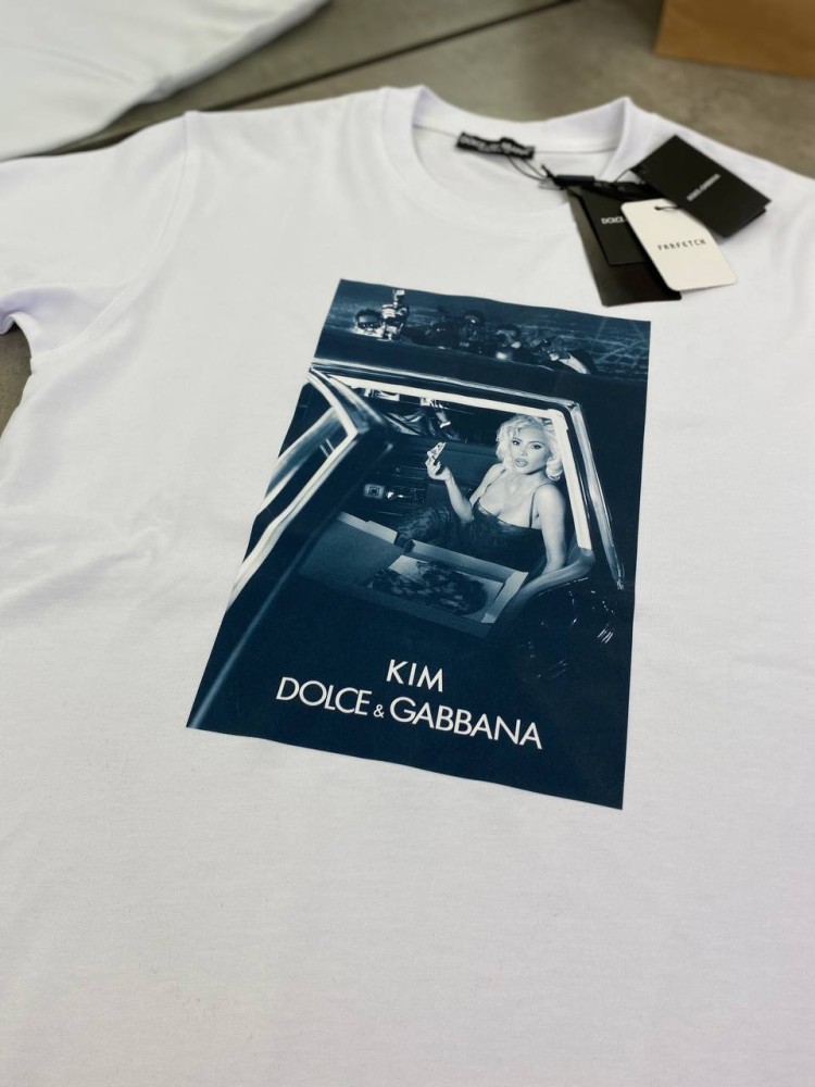 Футболка белая Dolce Gabbana Ciago Kim f618, фото №6 Футболка белая Dolce Gabbana Ciago Kim f618, фото №6