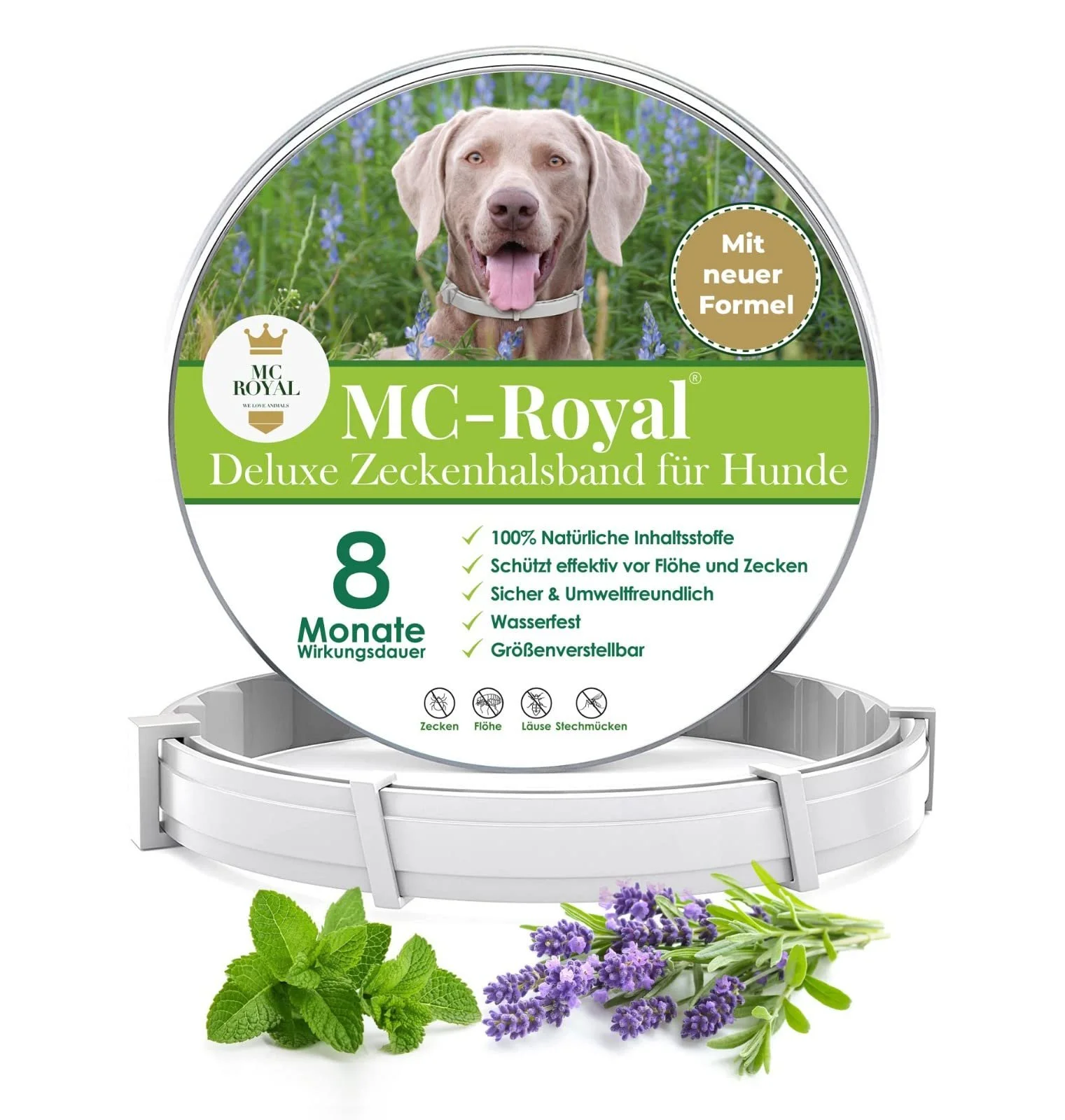 Нашийник MC-Royal Deluxe проти кліщів 62 cm 8 місяців захисту, фото №1