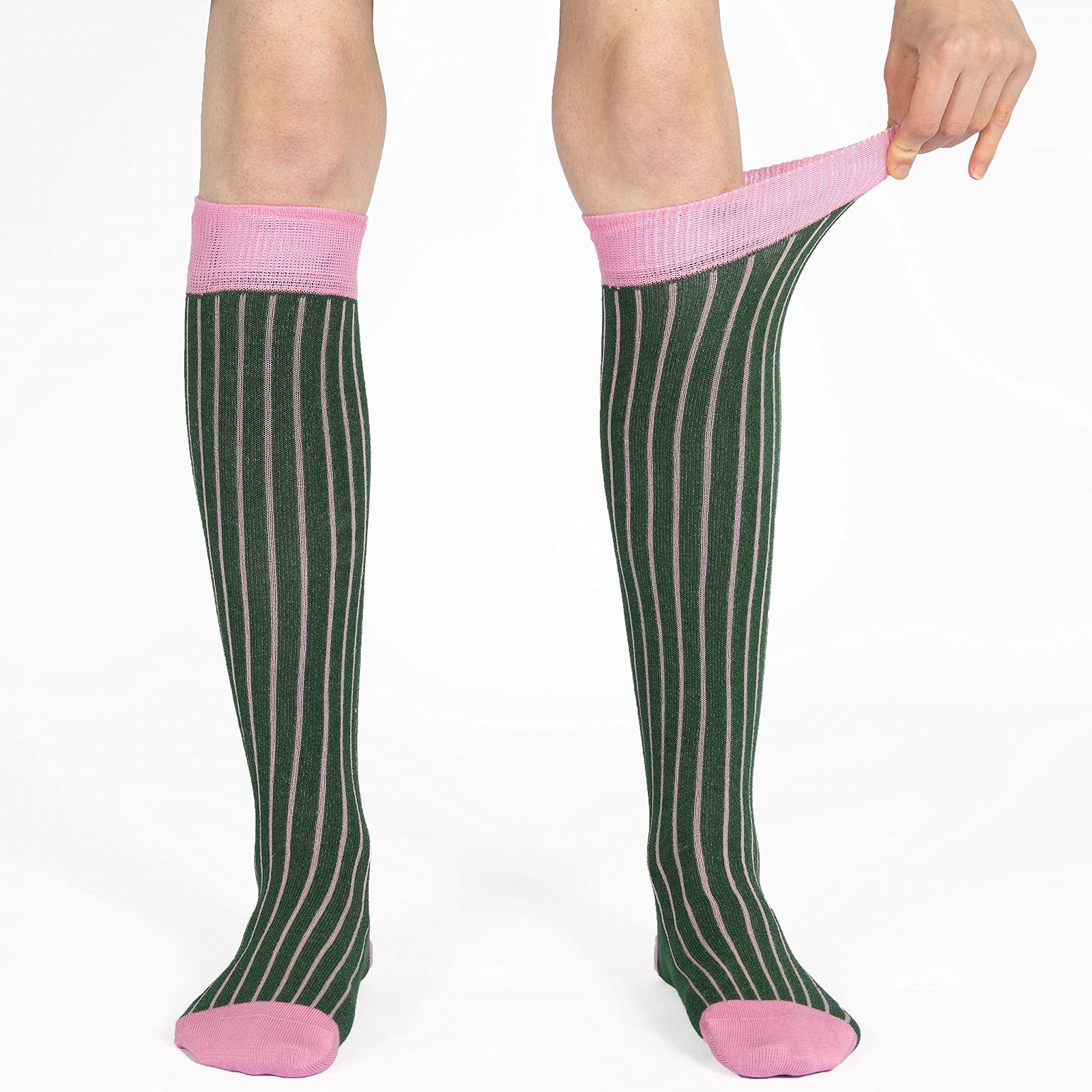 Шкарпетки до коліна Mysocks Унісекс В рубчик, фото №5