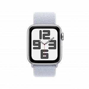 Смарт-годинник Apple Watch SE (2nd Generation) GPS 40mm алюмінієвий корпус сріблястий та Sport Loop синій колір хмари (One Size) synthetic.ua - Фото 1