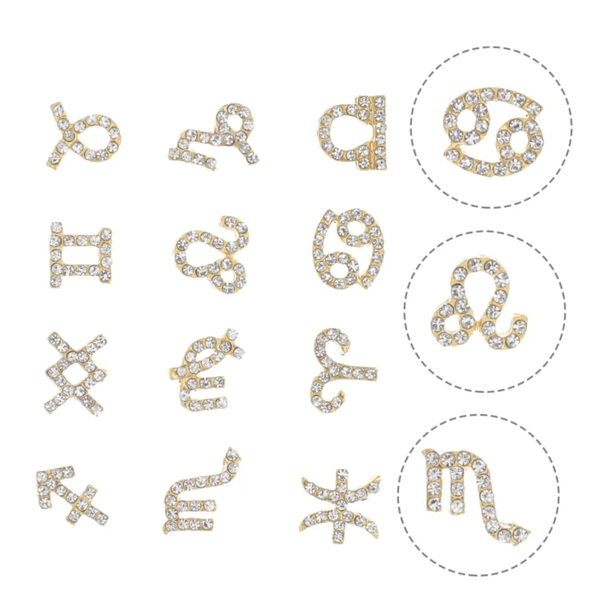 Набор для ногтей 48 шт. Знаки Зодиака, фото №3