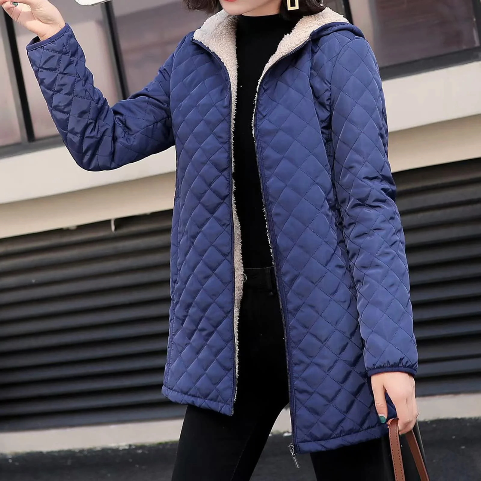 Женская зимняя парка Hkdjaess Черная, фото №6 Женская зимняя парка Hkdjaess Черная, фото №6