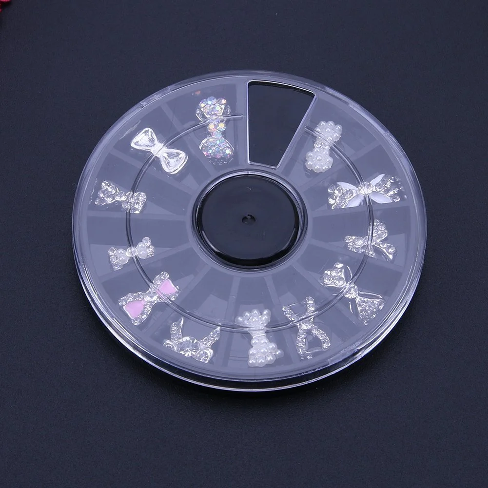 3D Стразы для ногтей Блестки Бантик Украшение Инструмент для маникюра, 12 шт, фото №9