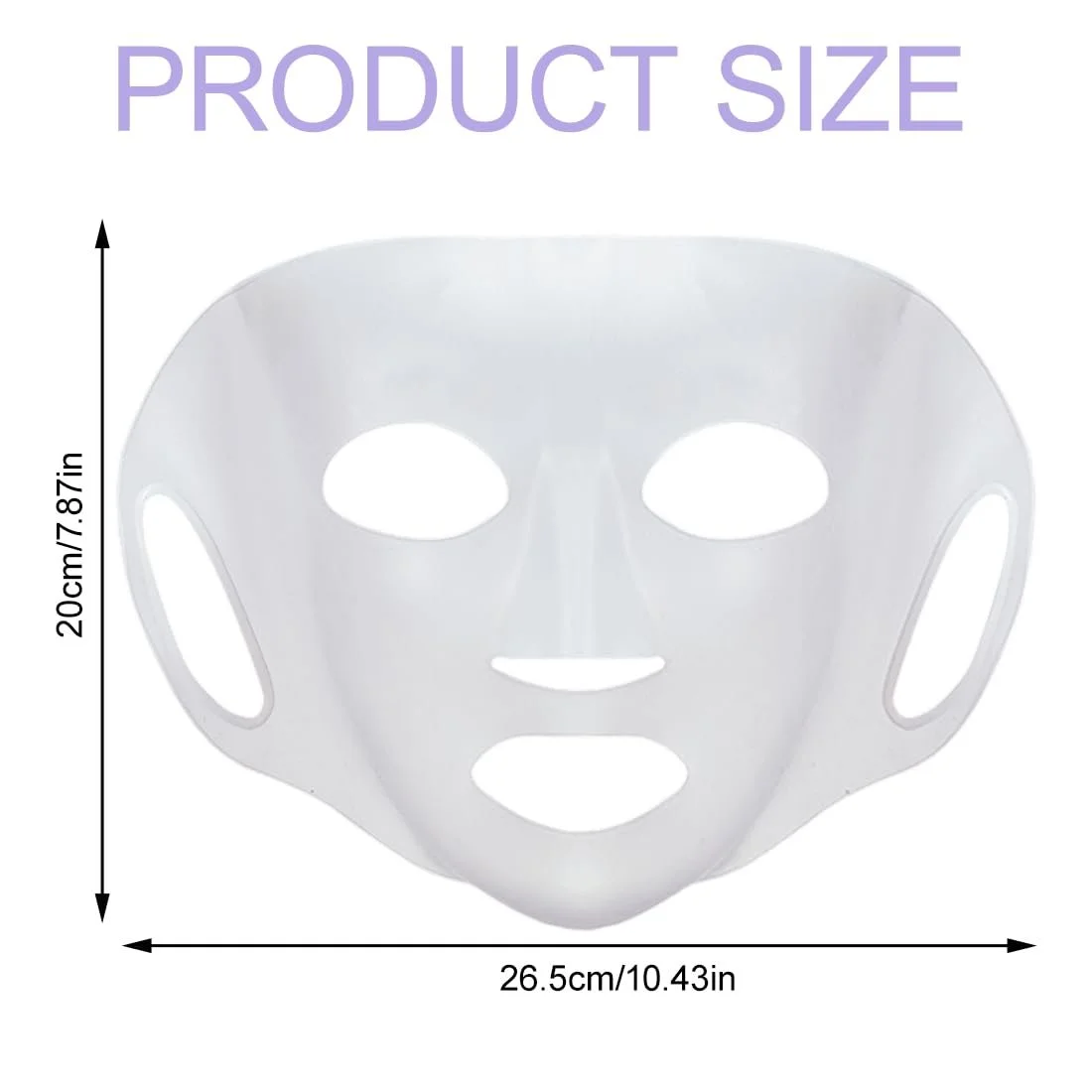 Маска для обличчя Силіконова багаторазова 2 шт рожевий та білий, фото №2 Маска для обличчя Силіконова багаторазова 2 шт рожевий та білий, фото №2