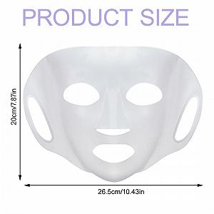 Маска для лица Силиконовая многоразовая 2 шт розовый и белый synthetic.ua - Фото 1