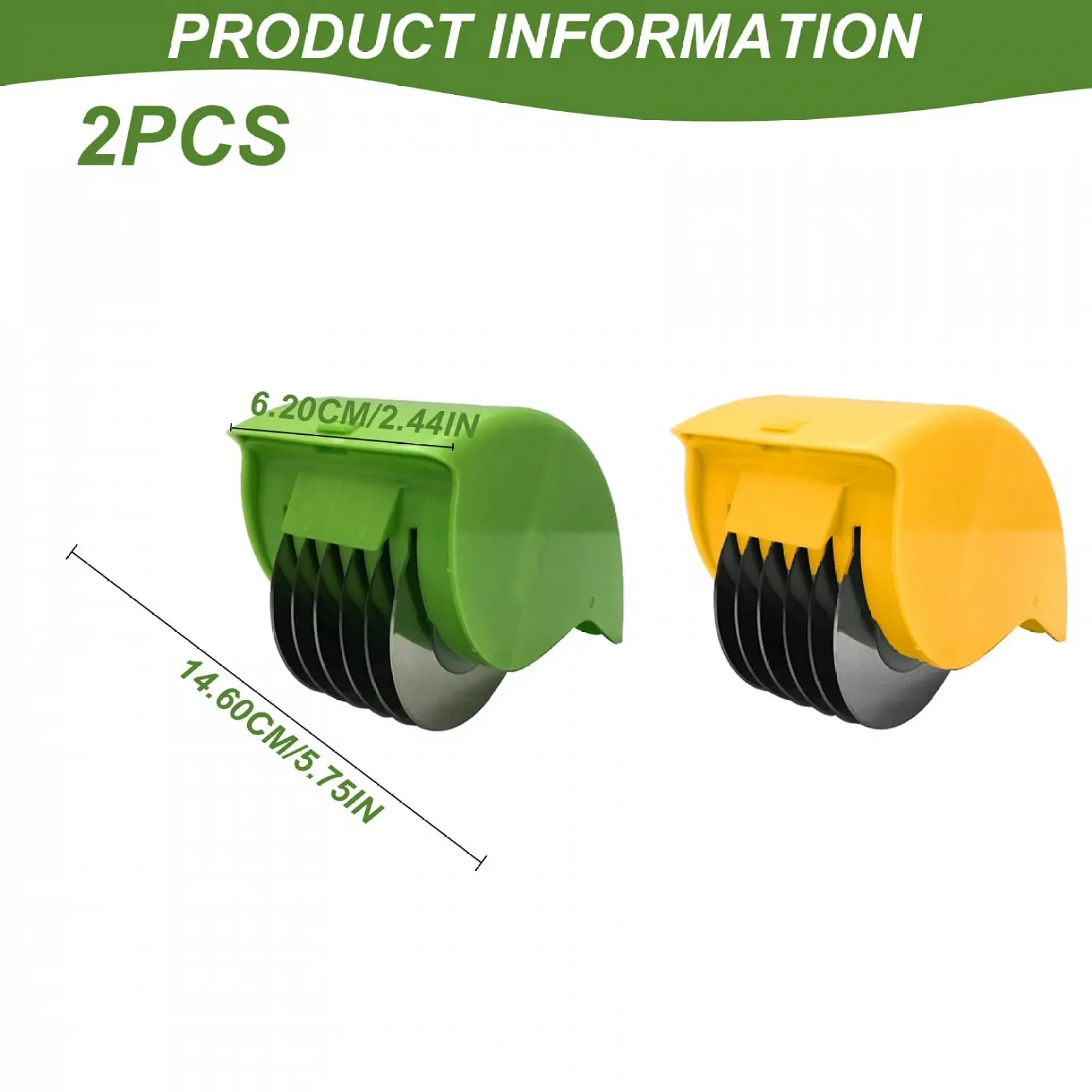 Ролик для зелени Kauthacker, 6 лезвий из нержавеющей стали, ручной, PP, фото №5