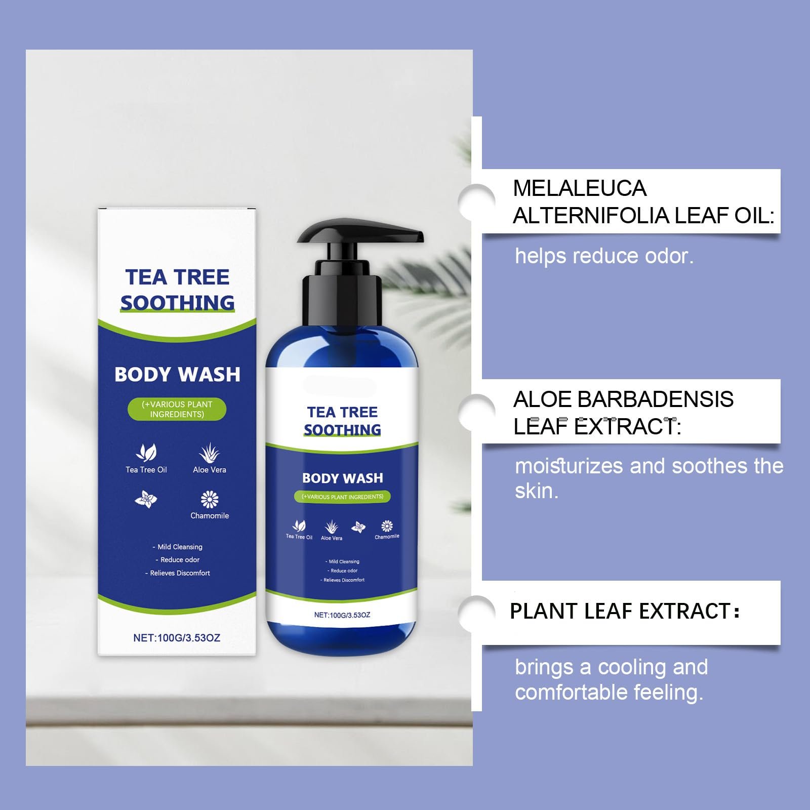 Гель для душу Teebaum Чайне дерево Глибоке очищення та зволоження (2 шт), фото №4