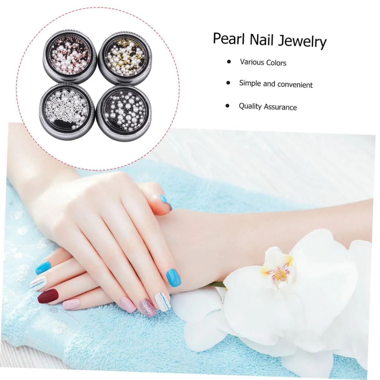 Намистини для манікюру MERRYHAPY, фото №6