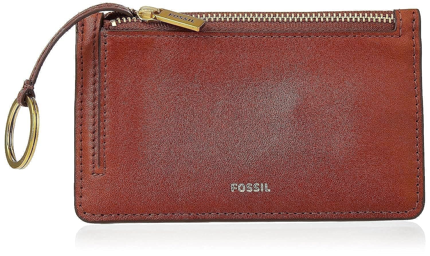 Гаманець клатч жіночий Fossil Logan, коричневий, фото №1
