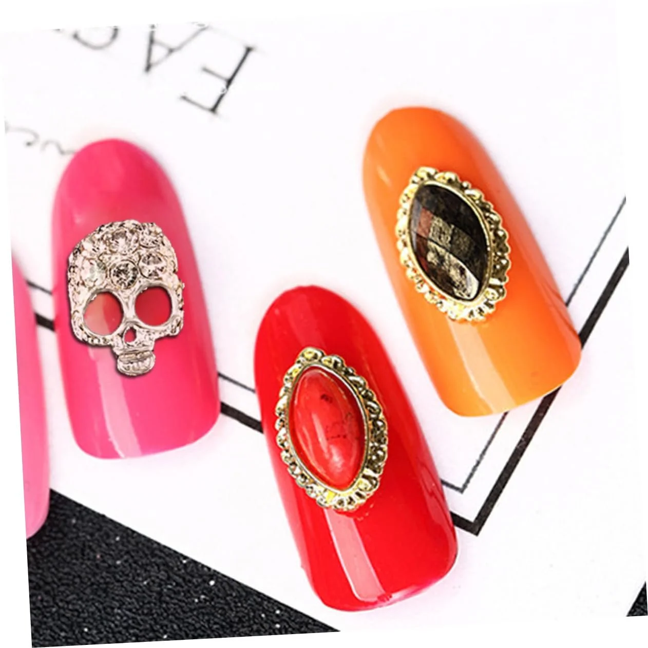 Підвіски для дизайну нігтів ЧерепOOFAN Декоративні, фото №2 Підвіски для дизайну нігтів ЧерепOOFAN Декоративні, фото №2