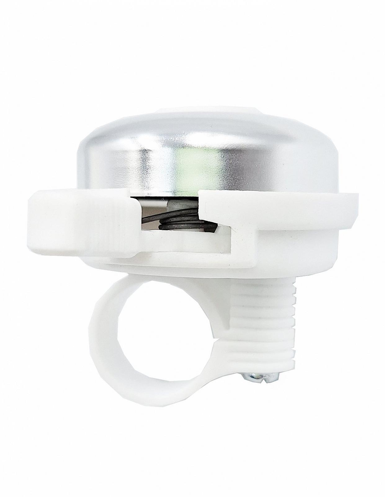 Велосипедный звонок классический A-Bike алюминиевый белый (G00001452), фото №1 Велосипедный звонок классический A-Bike алюминиевый белый (G00001452), фото №1