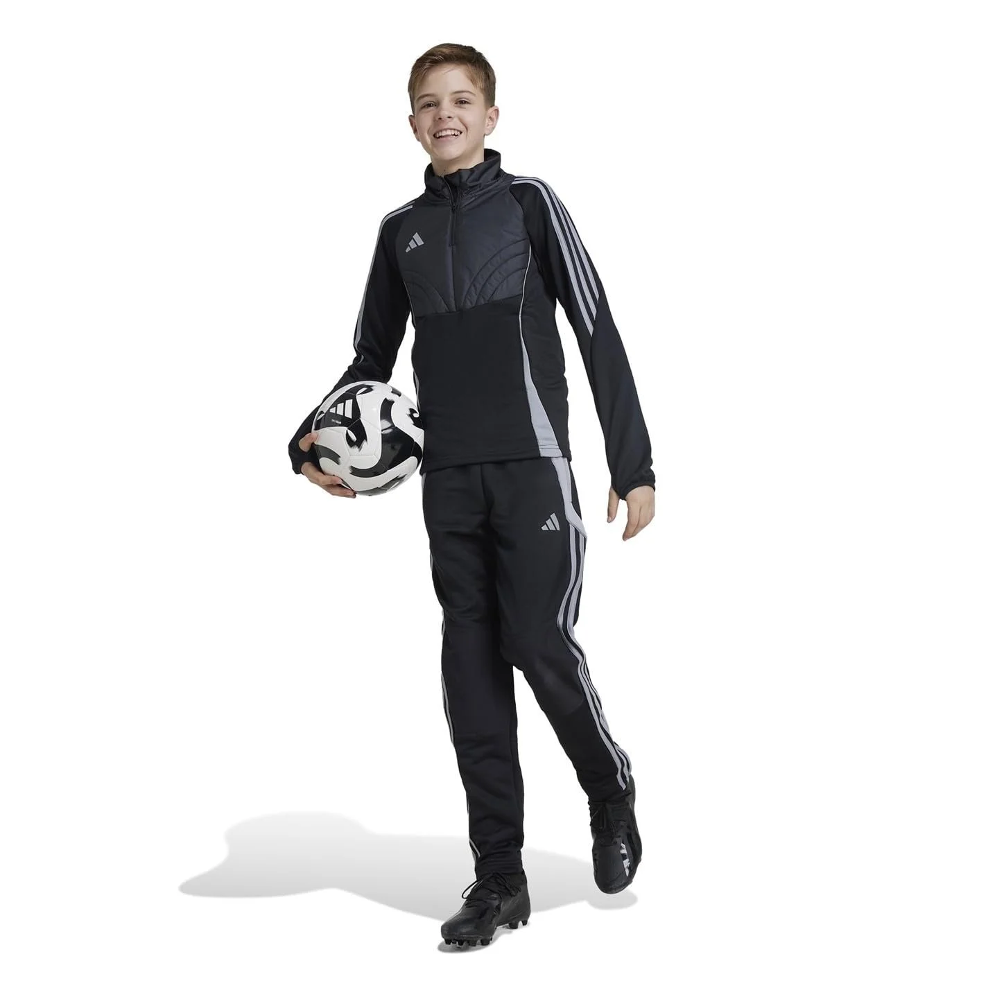 Тренувальна футбольна куртка для дітей adidas Tiro24 Wintopy IM9970 Чорний, фото №2