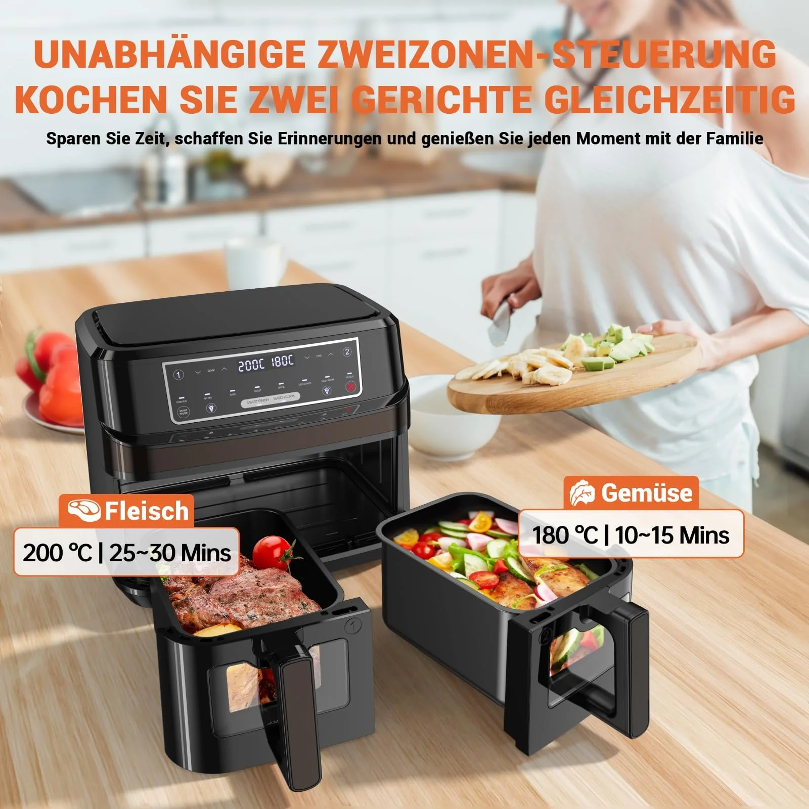 Мультипечь Blaze 3000 Series Две камеры 10 л 8-в-1 Сенсорный экран Нержавеющая сталь, фото №3