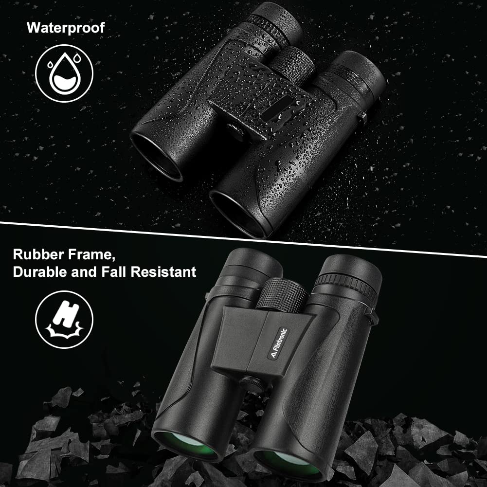 Бінокль Flintronic 12 x 42 HD Компактний Водонепроникний Складаний, фото №5