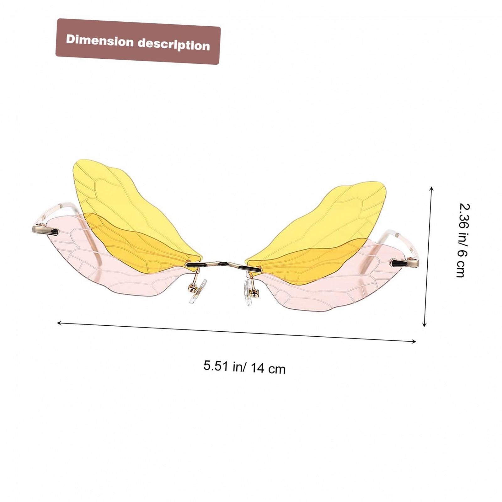 Сонцезахисні окуляри Квадратні PACKOVE Без оправи для жінок Унісекс x2 шт., фото №3