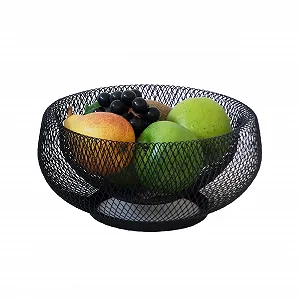 Купить Миска Kela Elegant Stylish Marlo Фруктовая корзина I Черный I Диаметр 22,5 см I Металл - Мелкая сетка I Декоративная миска I Корзина в форме корзины - Фото 1 Миска Kela Elegant Stylish Marlo Фруктовая корзина I Черный I Диаметр 22,5 см I Металл - Мелкая сетка I Декоративная миска I Корзина в форме корзины - Фото 1