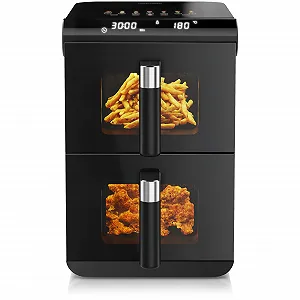 Мультипіч Arendo XXL Dual Zone 11.4 л 2 камери Оглядове вікно 13 програм BPA Free 3D-конвекція Sync & Match 2800 Вт - Фото 1