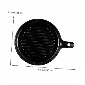 Керамическая форма для запекания с ручкой черная цена на synthetic.ua - Фото 1 Керамическая форма для запекания с ручкой черная synthetic.ua - Фото 1