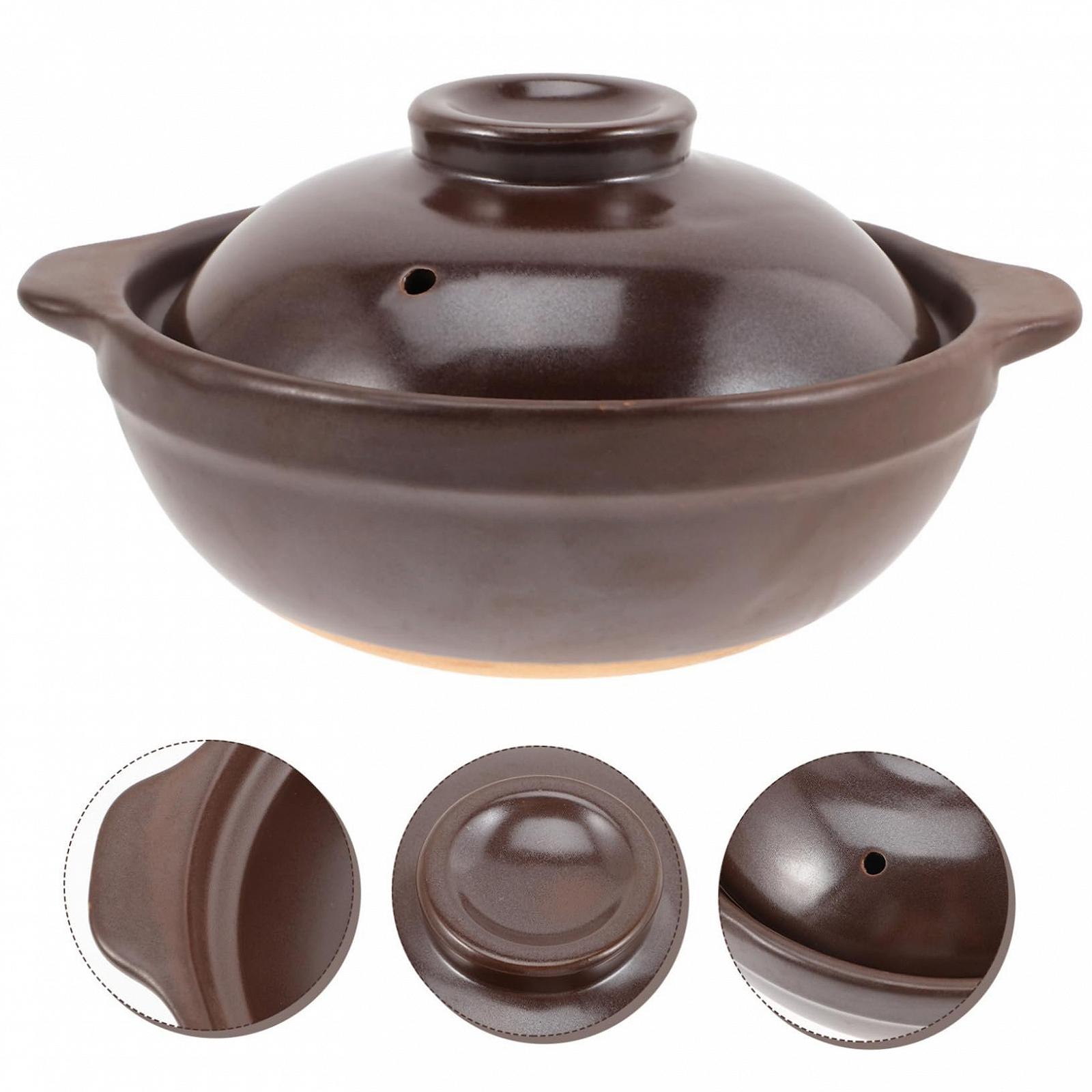Горщик для запікання TOYANDONA керамічний термостійкий з кришкою коричневий, фото №4 Горщик для запікання TOYANDONA керамічний термостійкий з кришкою коричневий, фото №4