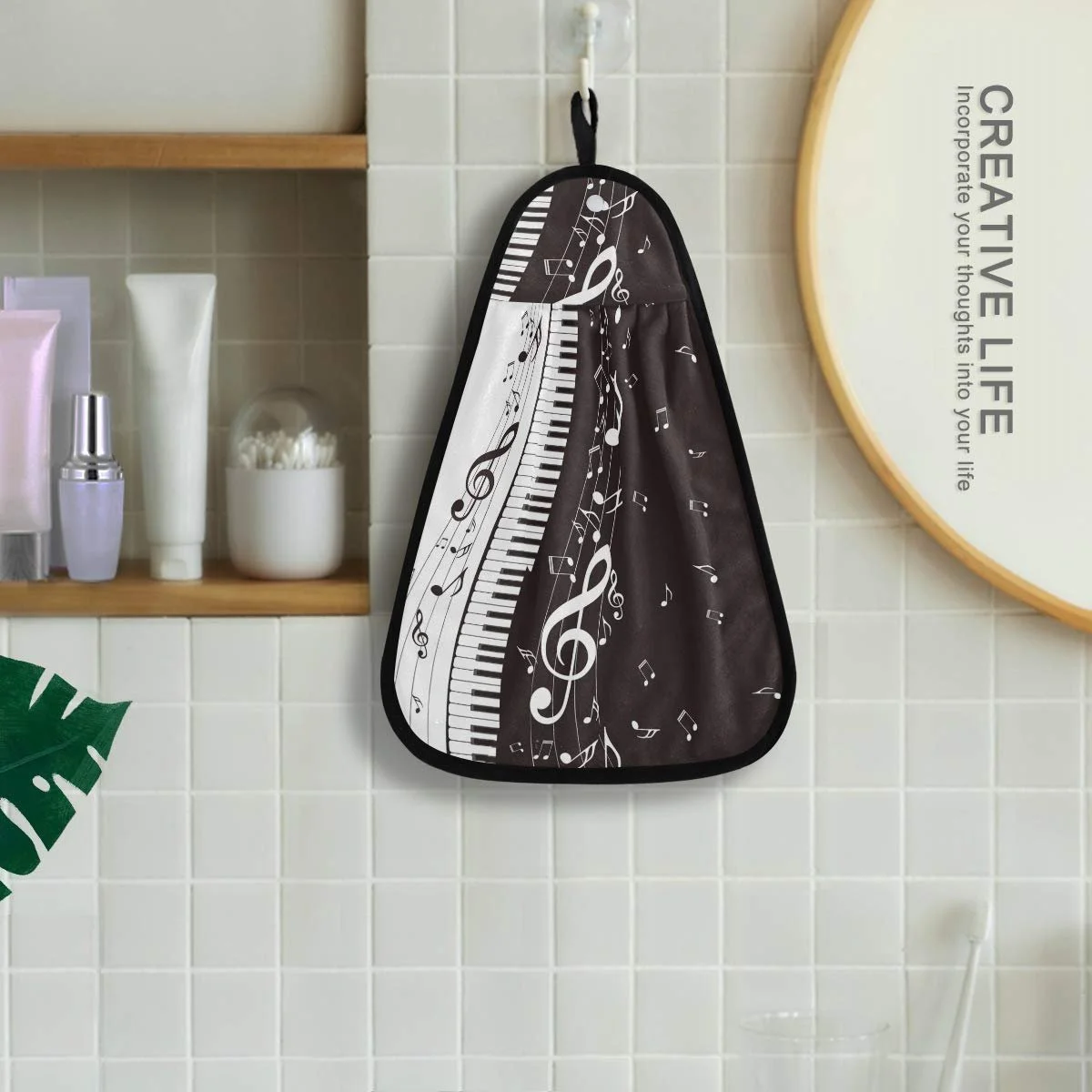 Подвесное полотенце Music Note Musical Piano 42 x 31 см, фото №4