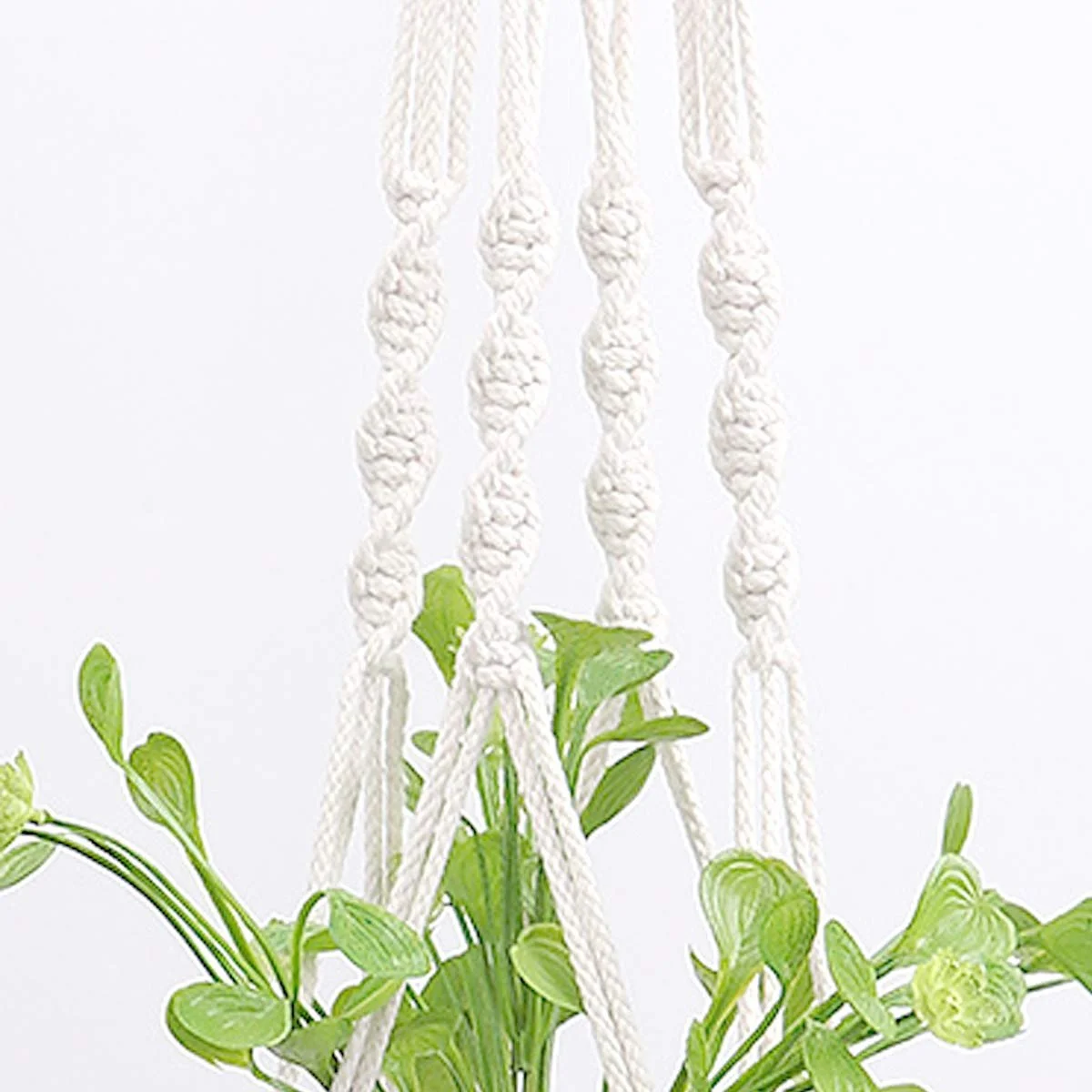 Подвес для растений макраме набор 2 шт 105 см белый, фото №7