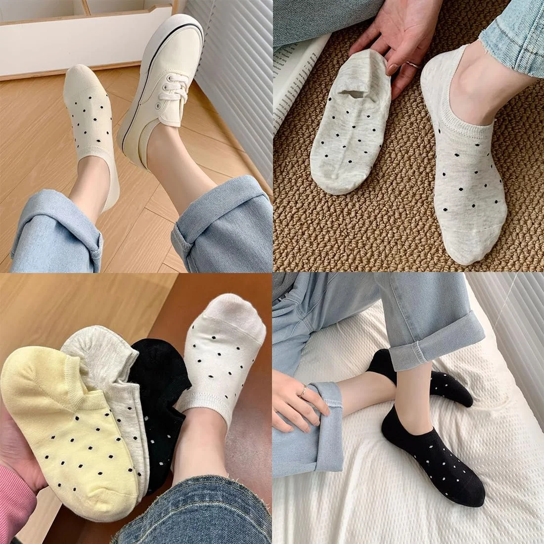 Шкарпетки Жіночі Короткі Шкарпетки-Кросівки 10 Пар Розмір 35-38 Спортивні Шкарпетки з Крапками, фото №6 Шкарпетки Жіночі Короткі Шкарпетки-Кросівки 10 Пар Розмір 35-38 Спортивні Шкарпетки з Крапками, фото №6