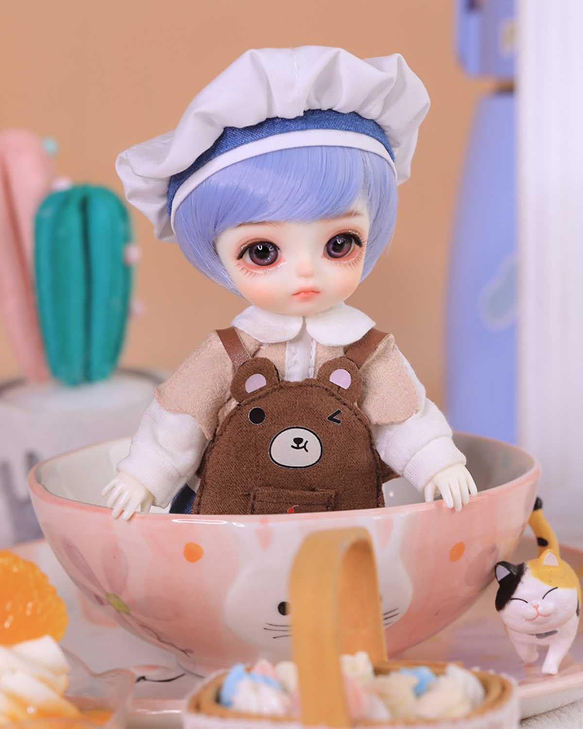 Кукла WENCY BJD 1/8 BJD SD Ball Jointed Doll с полным набором аксессуаров, одеждой, обувью, париком и макияжем для девочек, фото №2