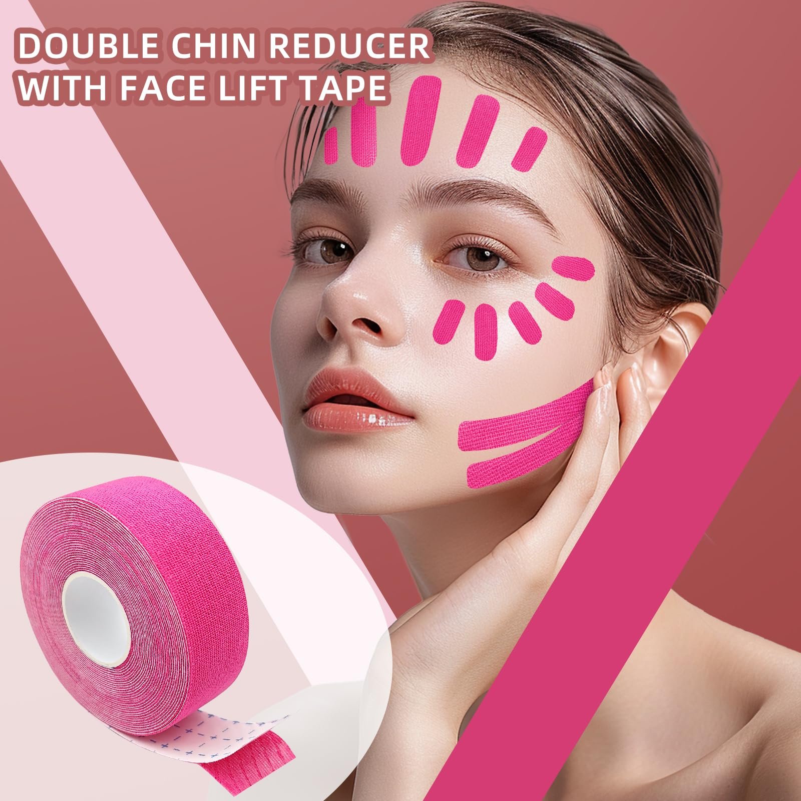 Лента для подтяжки лица Kisvic, 2 шт, фото №4