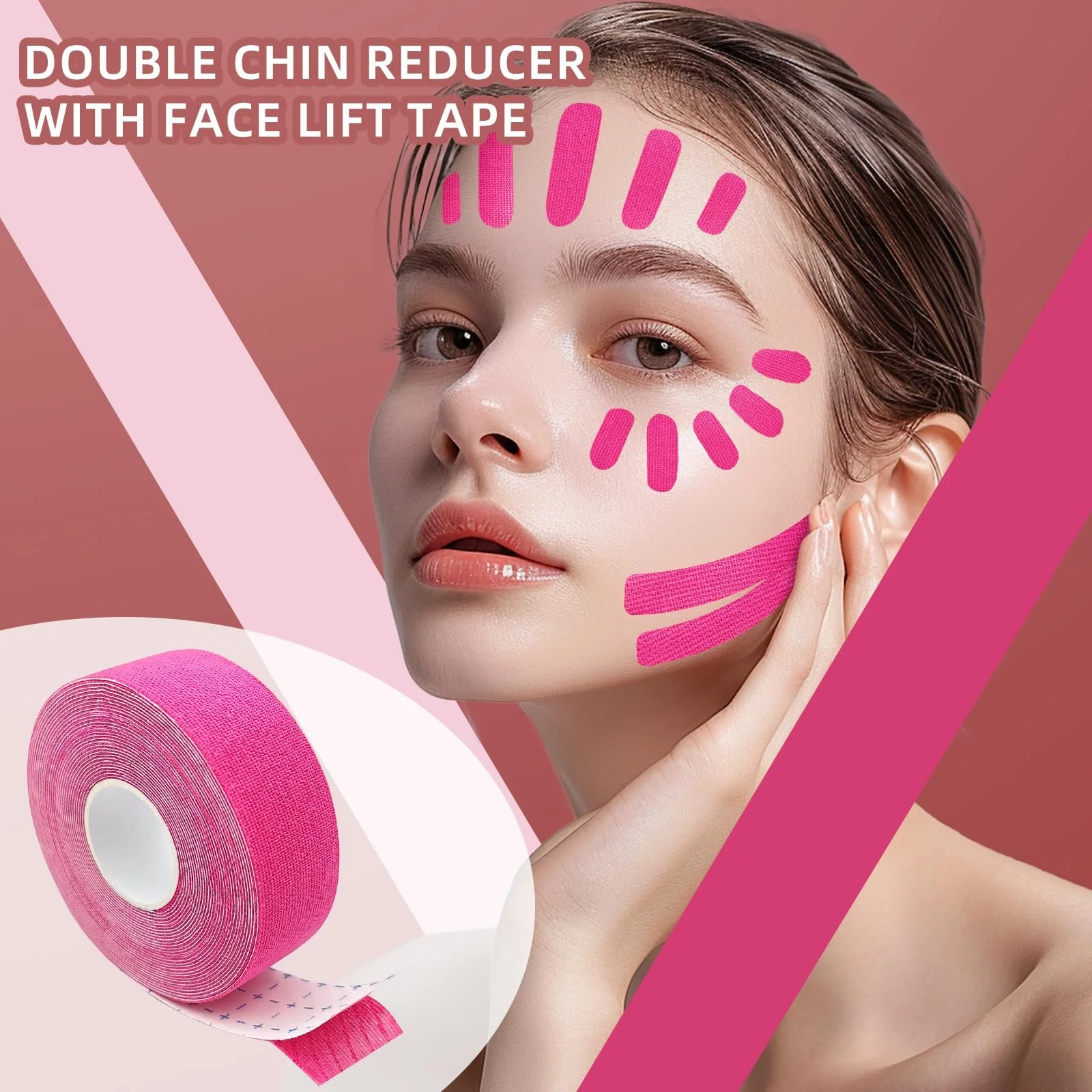 Стрічка для підтяжки обличчя Kisvic, 2 шт, фото №4