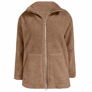 Детская флисовая куртка на двух молниях, однотонная synthetic.ua - Фото 1